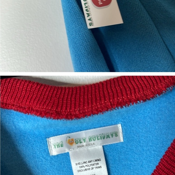 Brand new Christmas Sweater-lights up,bottle opener, koosie on sleeves - Picture 7 of 9